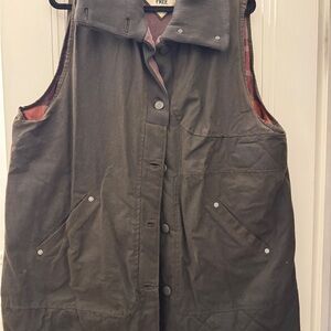 Free people waxed cotton Vest